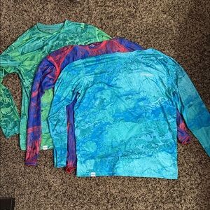 Magellan Outdoors Mens Long Sleeve Performance Shirts - 3 Pack